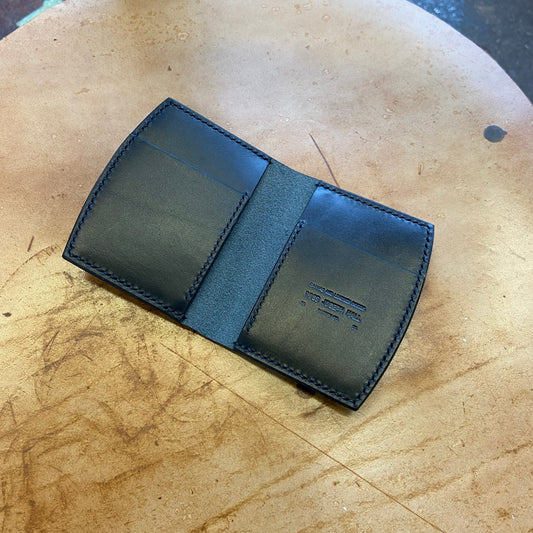 Vertical curved card holder